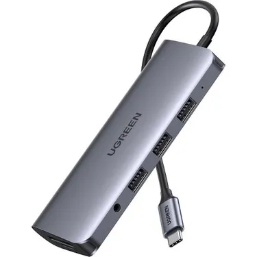 USB Type-C — 1xGbLAN, 3-портовый USB 3.0-концентратор Ugreen 60600