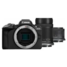Mirrorless digital camera Canon EOS R50 BK RFS 18-45 S RFS 55-210 S SEE