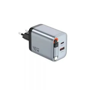 Lion GaN Premium UK Plug Wall Charger 40W