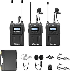 UHF wireless microphone kit BOYA BY-WM8 PRO-K1 for DSLR and camcorders