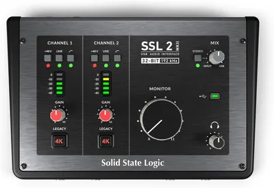 Solid State Logic SSL 2 MK II 2 in 4 out USB -C audio interface