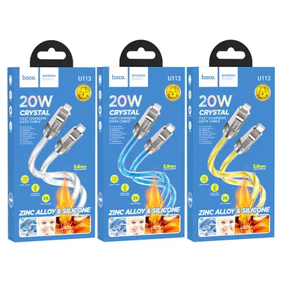 Charging cable Hoco type-c to Lightning U113