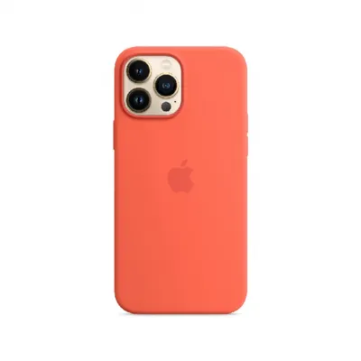 Silicone case with MagSafe for iPhone 13 Nectarine Apple