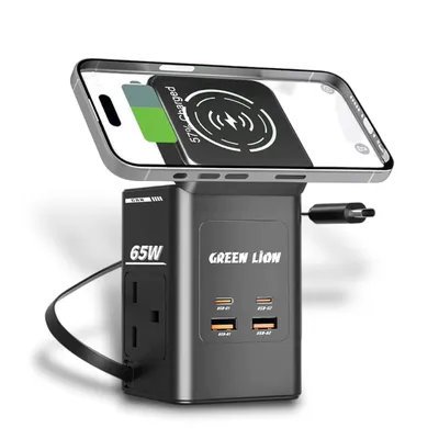 Lion GaN Multi Port Travel Adapter 65W