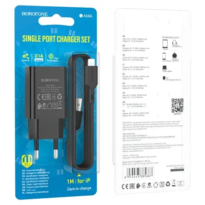 Charger and cable Borofone BA68A IOS