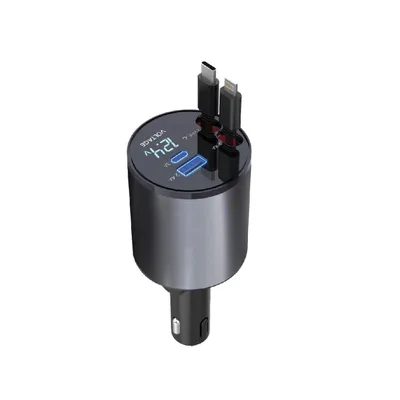 Car Charger Lion 4in1 with Retractable 50W