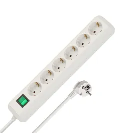 Eco-Line Extension Lead with Switch 6-Way 1.5m Brennenstuhl