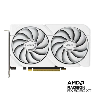 Graphics card ASUS DUAL-RX9060XT-16G- Edition GDDR6 DUAL-RX9060XT-16G-WHITE