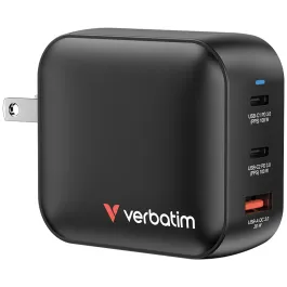 Verbatim Mini GaN Charger 3 Port with Display 100W