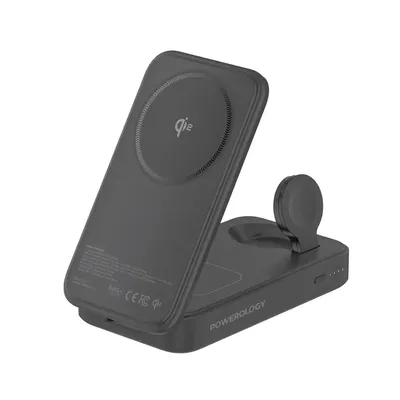 Power bank Powerology Kickvolt Portable Charging Stand Qi2 10000mAh 15W