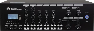 Amplifier Show MPA-4150 4 Zone 150Wx4 Tel+Echo MP3+BT