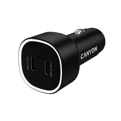 Car adapter CANYON Car Adapter 2*USB-C 60W