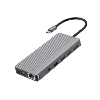 Hub Powerology Aluminum Mini USB-C Hub with 4K HDMI PD100W with Type C Cable