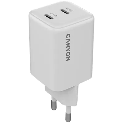 Power adapter Canyon 2*USB-C 2*USB Type C 45W