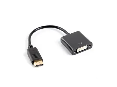 Adapter LANBERG AD-0007-BK DISPLAYPORT M ->DVI-D F 24+5 DUAL LINK