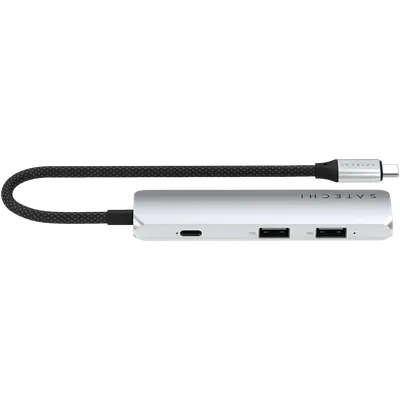 SATECHI 4-in-1 USB-C Slim Multiport Adapter 4K