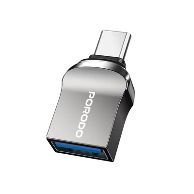OTG adapter Porodo USB-C to Lightning Adapter Zinc Alloy