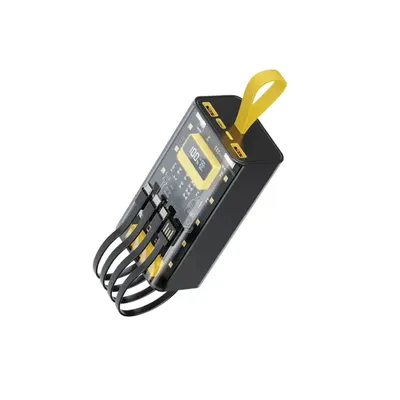 Դյուրակիր լիցքավորիչ Lion Transparent Pro Built in Cable 30000mAh