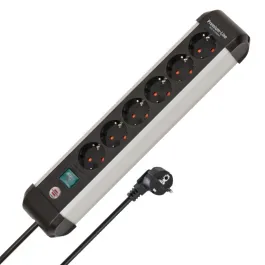 6-way extension lead Premium-Alu-Line 3m Brennenstuhl