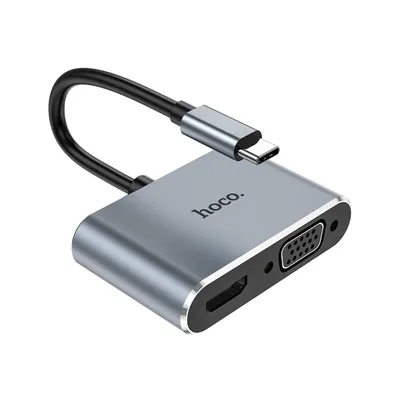 Adapter Type-C to HDMI+ VGA HOCO HB29