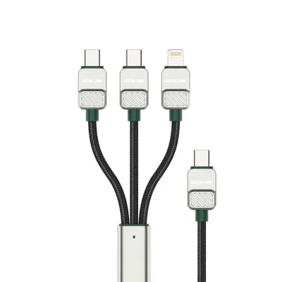 Cable Green Lion 3in1 60W Braided Electroplated 1