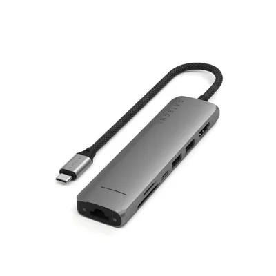 7-in-1 USB-A to USB-C multiport adapter with Ethernet SATECHI ST-P7SM