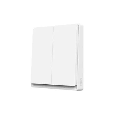 Smart wall switch AQARA E1 with neutral, double rocker QBKG41LM