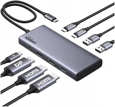 8-in-1 USB C docking station UGREEN Revodok 35625 with dual monitor support