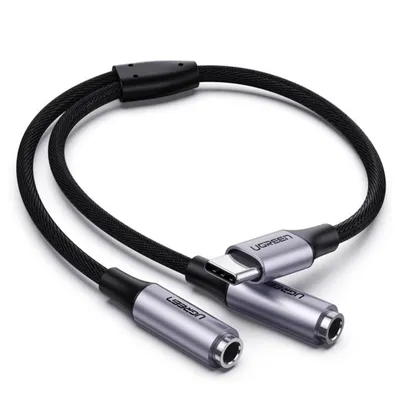 3.5mm audio adapter 2x 3pin to 4pin UGreen 208983.5mm audio cable - adapter 2x 3pin to 4pin