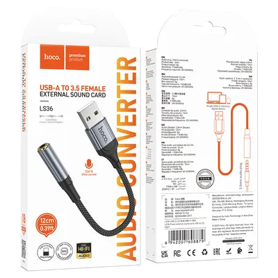 Adapter USB-A to 3.5 Female LS36