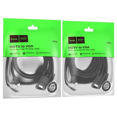 Cable Hoco US12 HDTV to VGA 1M
