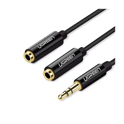 Audio cable UGREEN 3.5 mm Male to 2 Female 20cm 20816