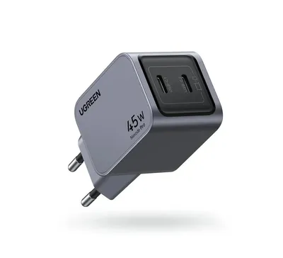 Լիցքավորիչ UGREEN Nexode Pro Charger Dual USB-C GaN Fast EU 35008 X707 45W