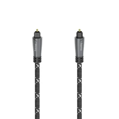 Optical fiber audio cable, ODT plug, Toslink, metal 205139