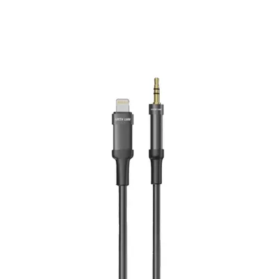 Cable Green Lion Lightning to AUX Braided Cable
