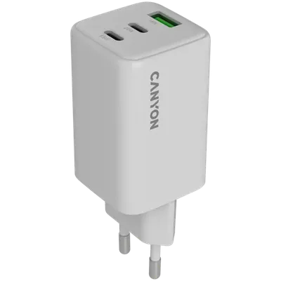 GaN wall charger Canyon 2xUSB-C 1xUSB-A CNS-CUW65ACC 65W