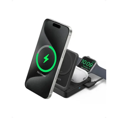 Foldable wireless charging station Anker MagGo 3 in 1 B2557311 15W