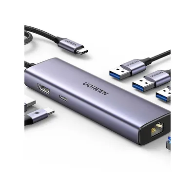Multifunctional USB-C HUB UGREEN 6-in-1 USB-C Hub 45000