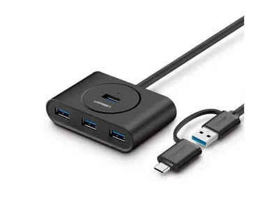 USB բաժանարար UGREEN USB 3.0 Hub with USB-C Port 40850