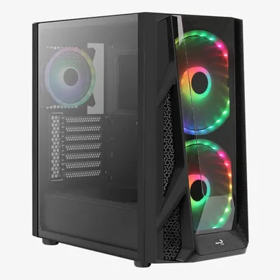 Computer case AeroCool NightHawk Duo-G-BK