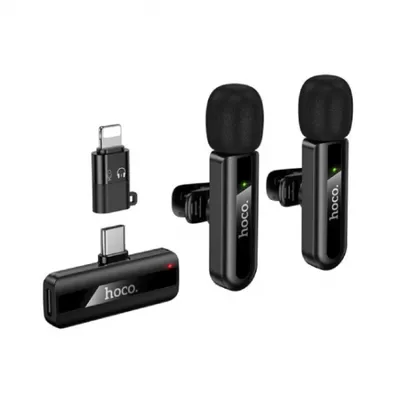 Dual-microphone wireless microphone Hoco L20A Fair iP Type-C