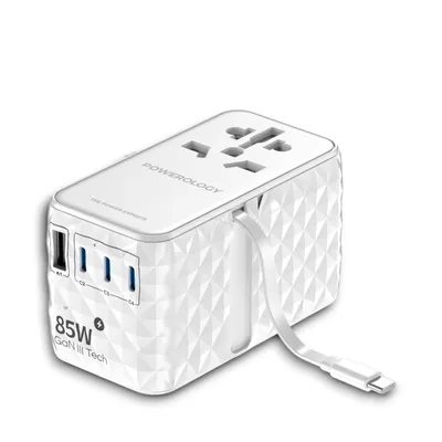 Adapter Powerology Universal GaN Super Charger 85W
