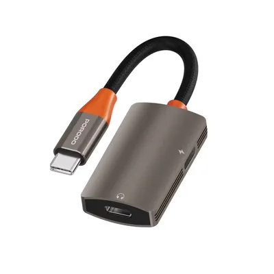 Audio and charging splitter Porodo AudioLink Duo USB-C Interface Audio & Charge Splitter