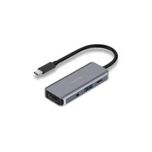 USB-C hub Porodo 4in1 USB-C Hub Type-C PD 100W HDMI USB 3.5mm Aux