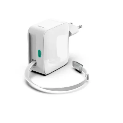 Fast charger Hama GaN Fast Charger 2x USB-C with Extendable Cable 201956 30W