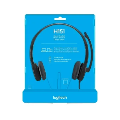 Stereo headset Logitech H151 One Plug