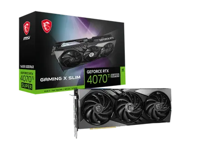MSI GeForce RTX 4070 Ti SUPER 16G Gaming X Slim