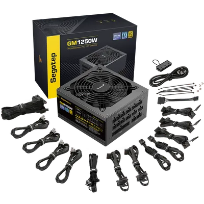 Power supply Segotep GM1250W ATX3.1 PCIe 5.1 Full Modular 80+ Active PFC