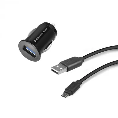 Car charger kit SBS Car KIT 1 USB 2.1A with Micro USB cable TECARKITMIC2A