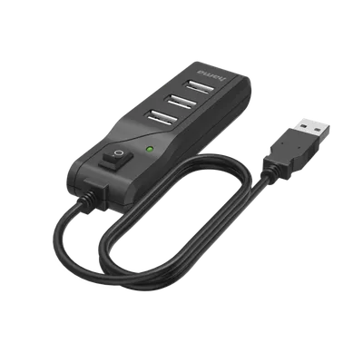 4-port USB hub Hama USB Hub 4 Ports USB 2.0 480 Mbit s 200118